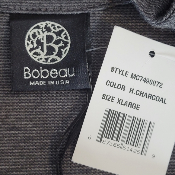 Bobeau 3/4 Sleeve Peplum Top - Size XL - Picture 6 of 10